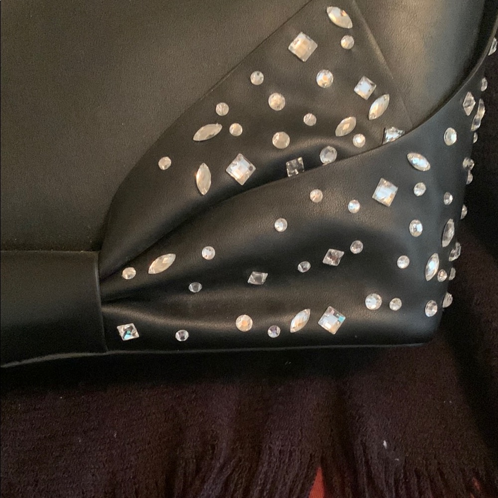 Elegant Black Studded Women's Bag from Christian Siriano - Picture 2 of 11